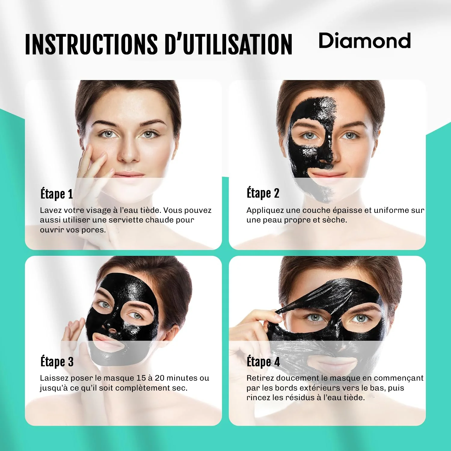 Silky Black - Masque Charbon Actif - Image 4