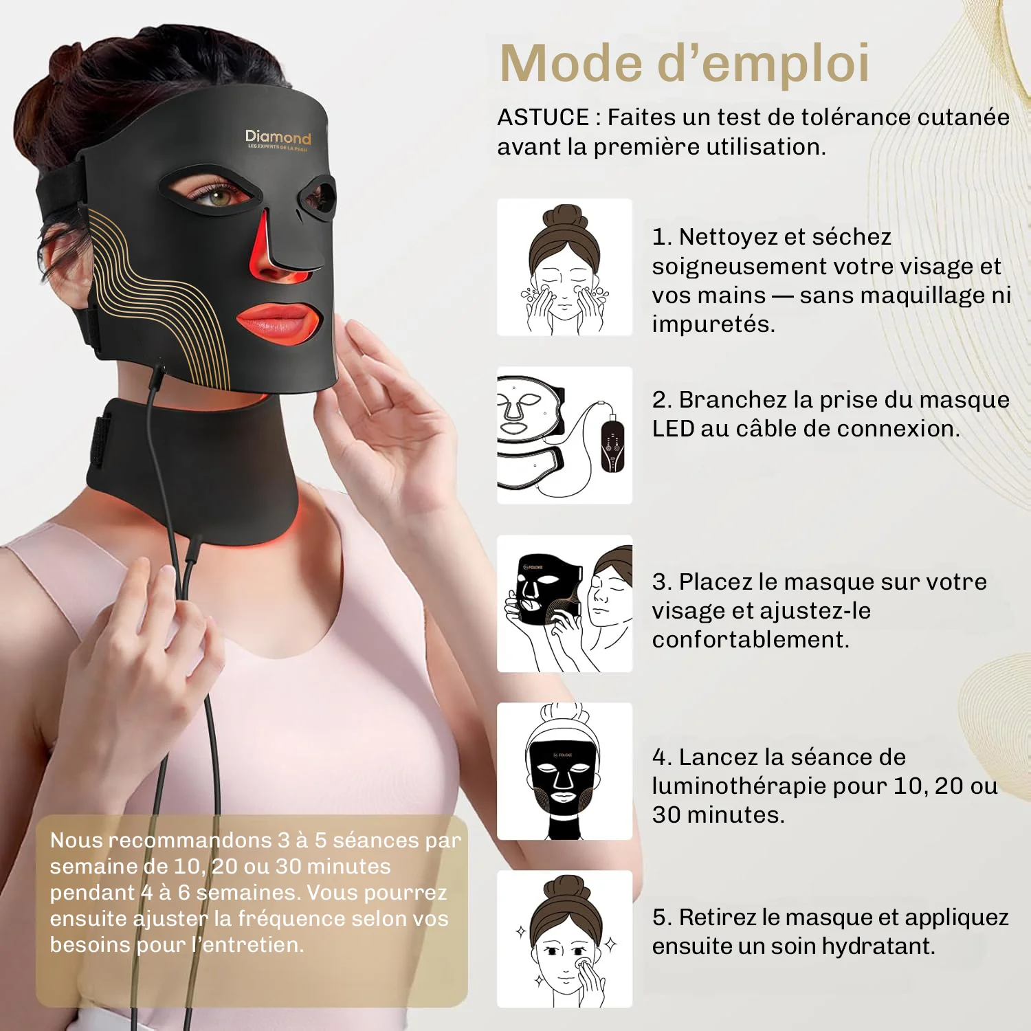 Masque de luminothérapie LED LUMIDARK - Image 8