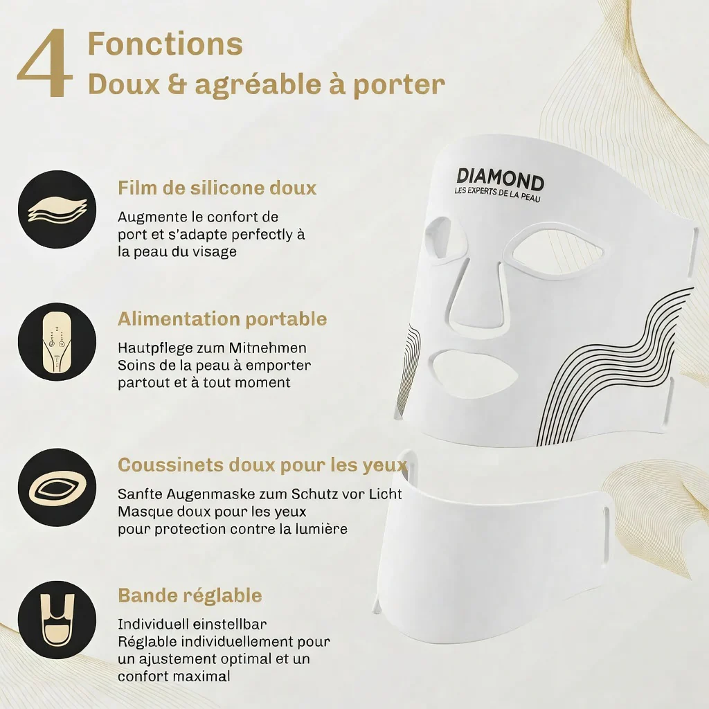 Masque LED Visage et Cou LUMIWHITE - Image 2